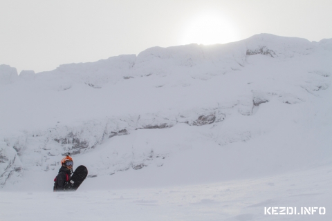 Snowboard-GoPro-s cscs tmads a Balea t felett - fot: Gl Lszl