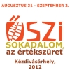A kzdivsrhelyi vrosnapok - szi Sokadalom 2012 - rszletes programja