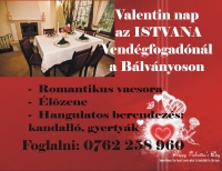 Valentinnap az Istvana fogad�n�l a B�lv�nyoson - H�rdet�s