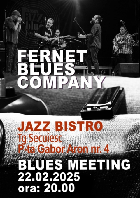 Fernet Blues Band - Blues Meeting a Jazz Bistro-ban febru�r 22 szombat este - Febru�r 22-�n szombat este 20:00 �r�t�l Fernet Blues Band koncert a Jazz Bistro-ban.